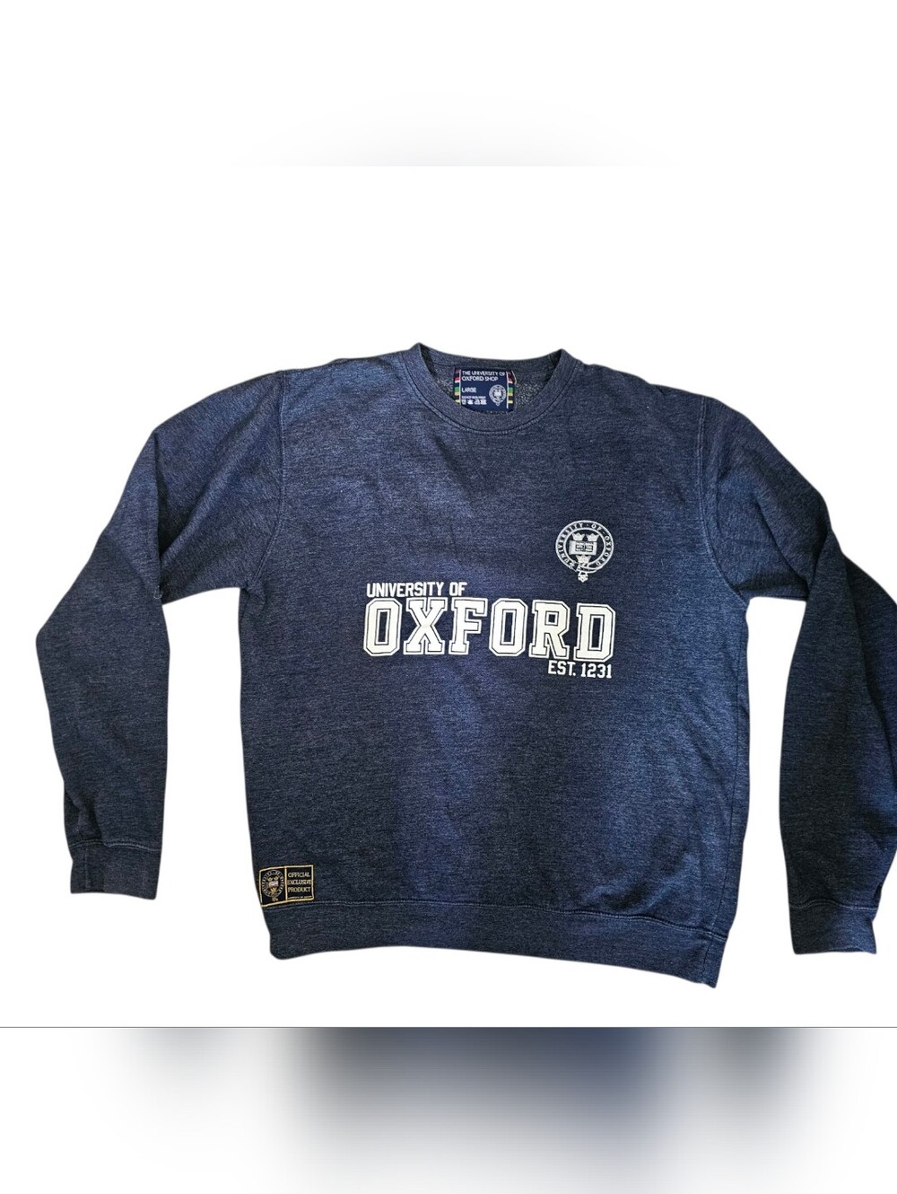 The University of Oxford Shop Navy Crewneck Sweatshirt Size Large